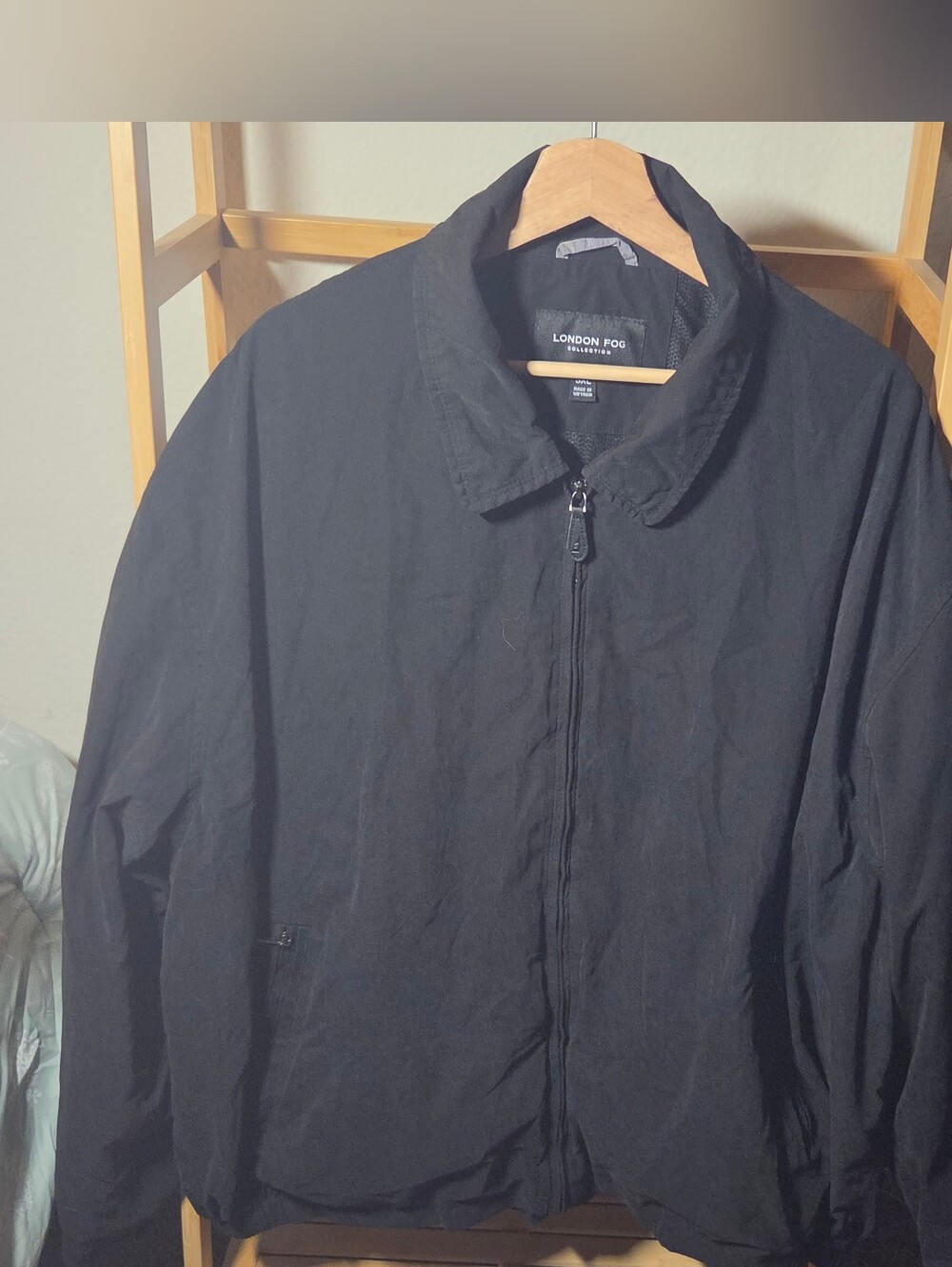 London Fog Black Auburn Zip-Front Golf Jacket 3XL